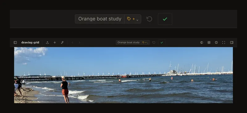 Saved reference in the editor with its saved toolbar state