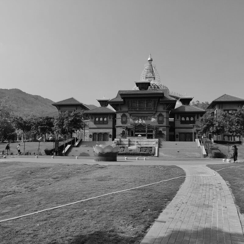 The reference photo converted to grayscale